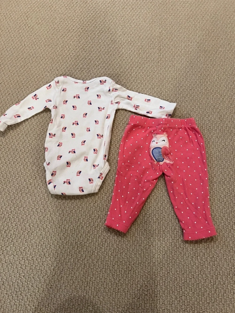 Baby Girl Outfit Bundle 3 Months 6pc Carter’s Sets Tops Everyday Clothes - Picture 4 of 8